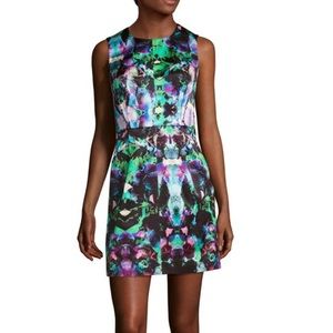 Milly Coco Multicolor Mini Dress (Size 4)